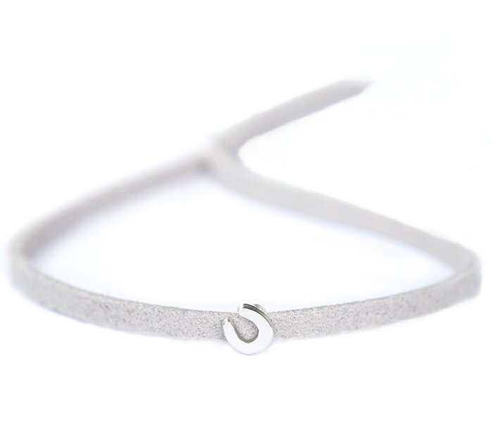 Bracelet for good luck - light gray