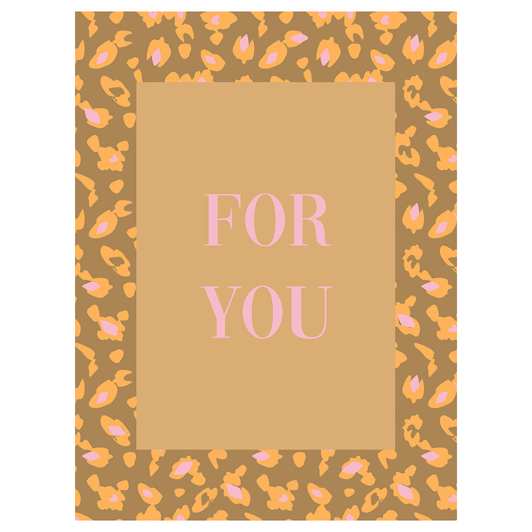 Card - for you leopard