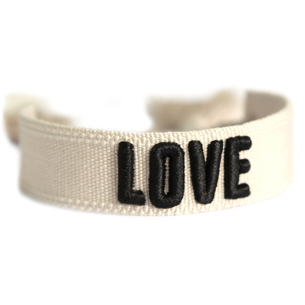 Woven bracelet love cream