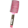 Anti-tangle hair brush hot pink