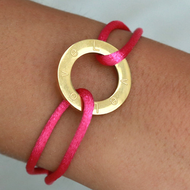 Armband Kreis Love Hot Pink