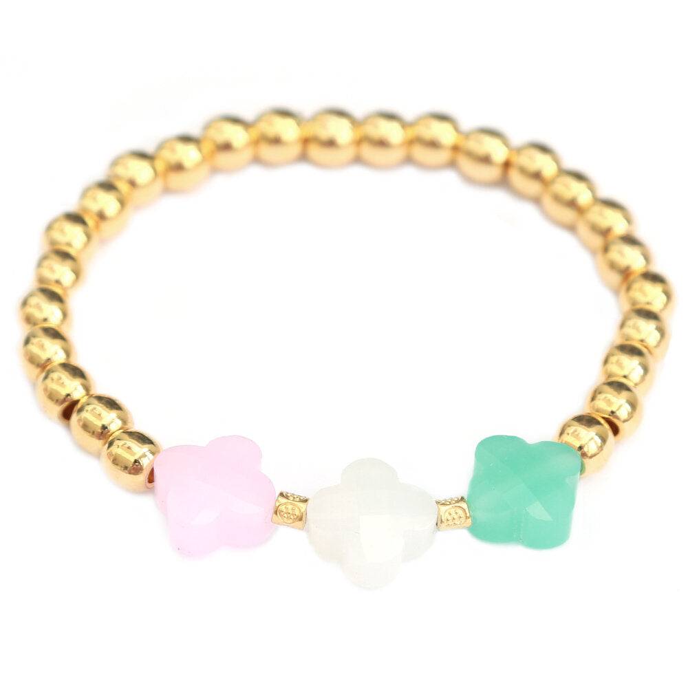 Armband colorful clover