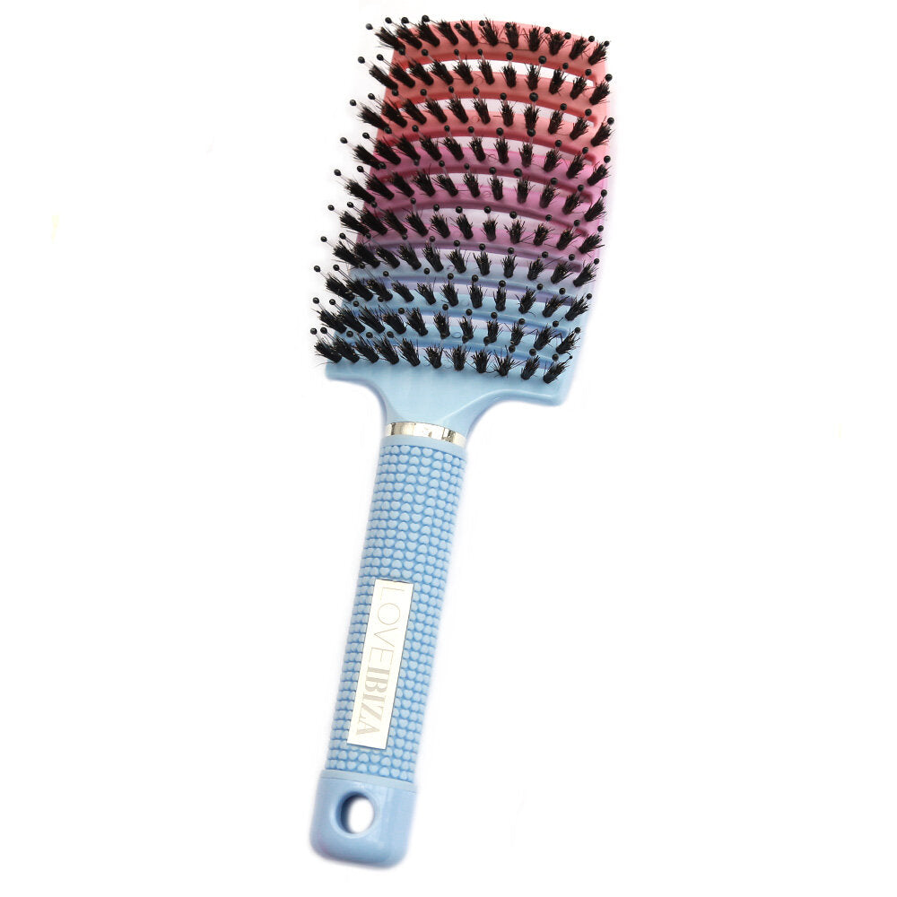 Anti-tangle hair brush pastel ombre