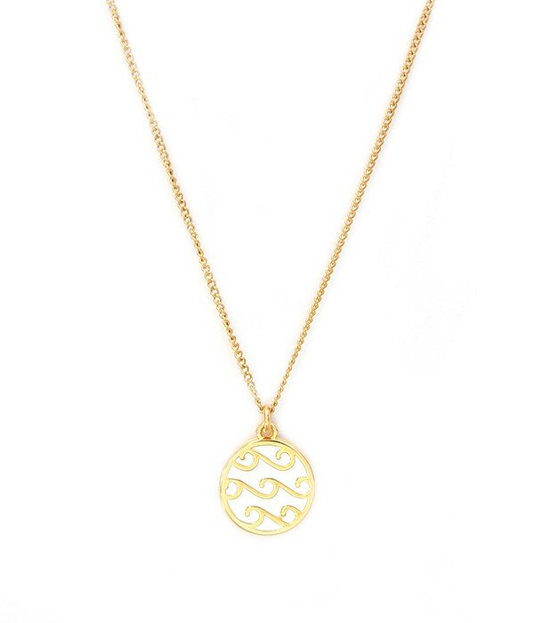 Gouden ketting white waves
