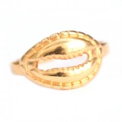 Ring Kaurimuschel Gold
