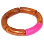 Armband penne braun rosa lila