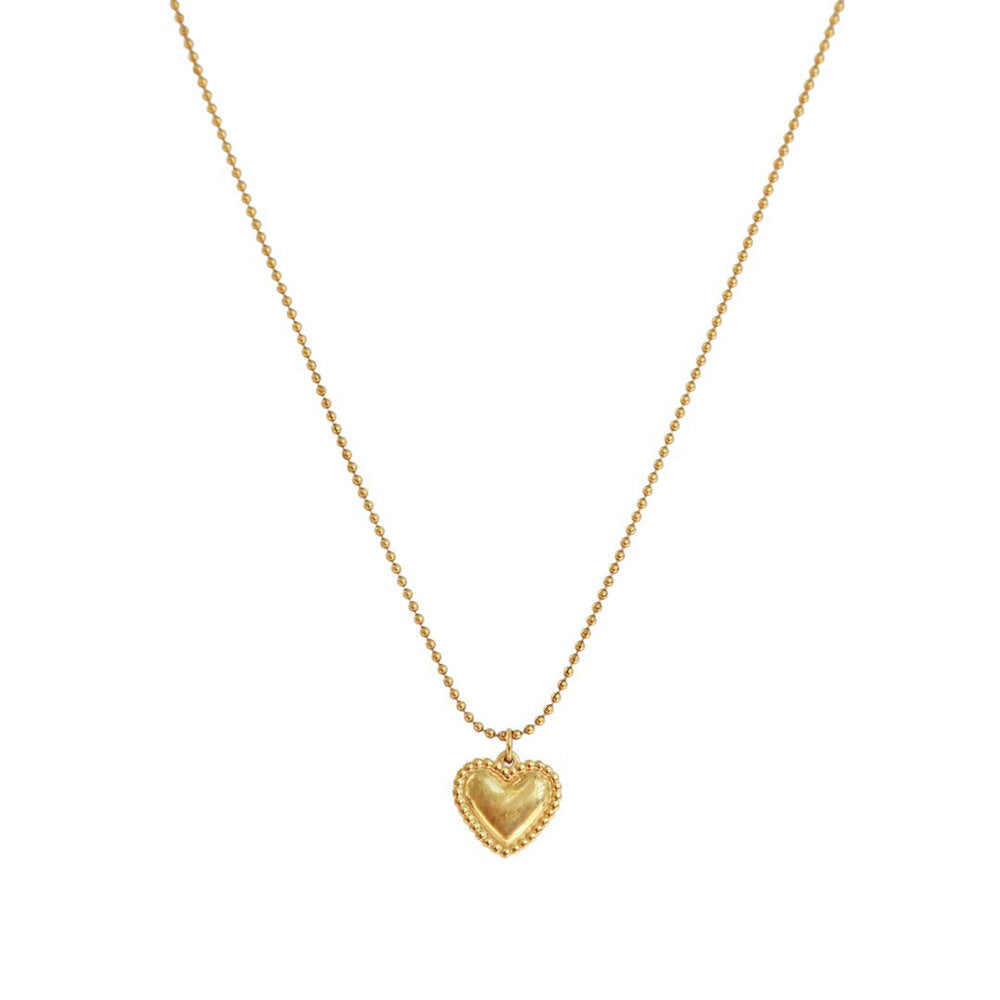 Gold chain full heart