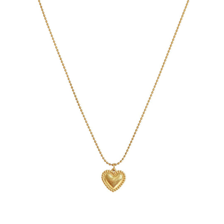 Gold chain full heart