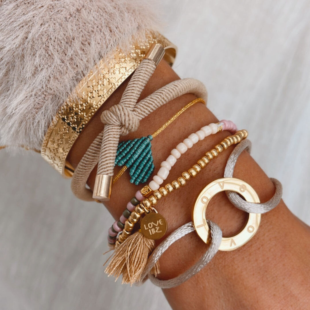Armband meergrünes Herz