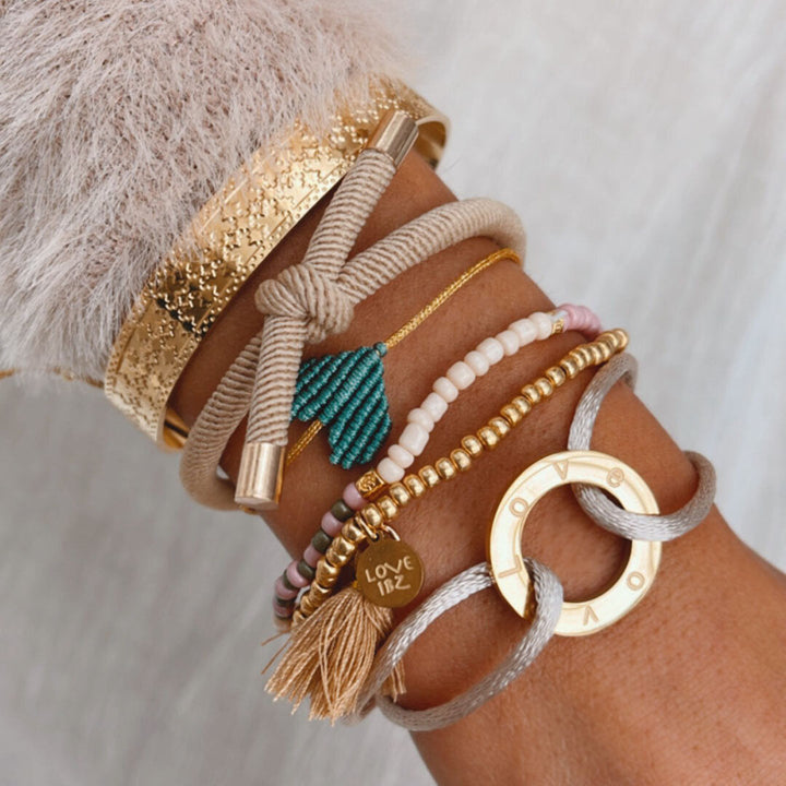 Armband meergrünes Herz