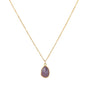 Gouden ketting gemstone sapphire