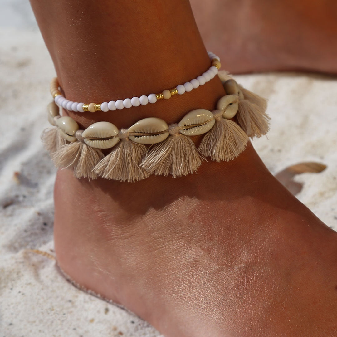 Bracelet de cheville Jondal blanc