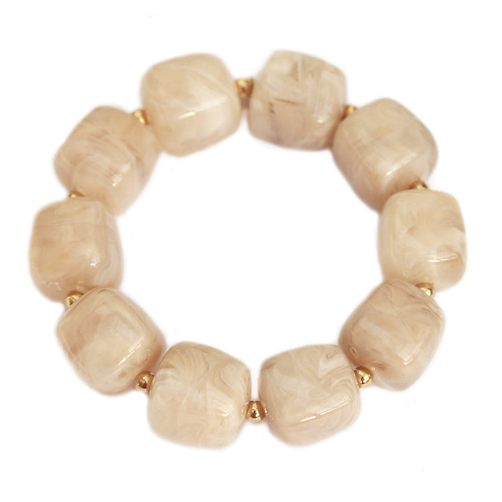 Armband cube beige