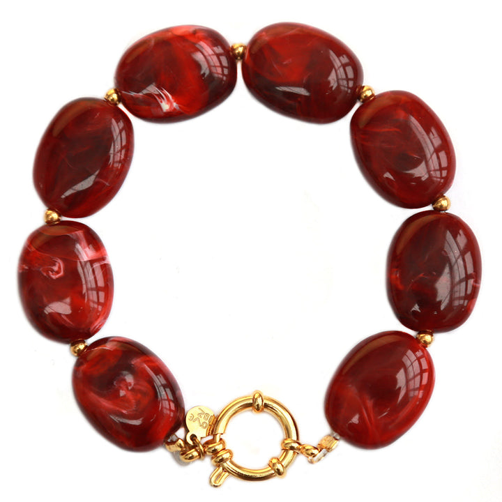 Armband pastille burgundy