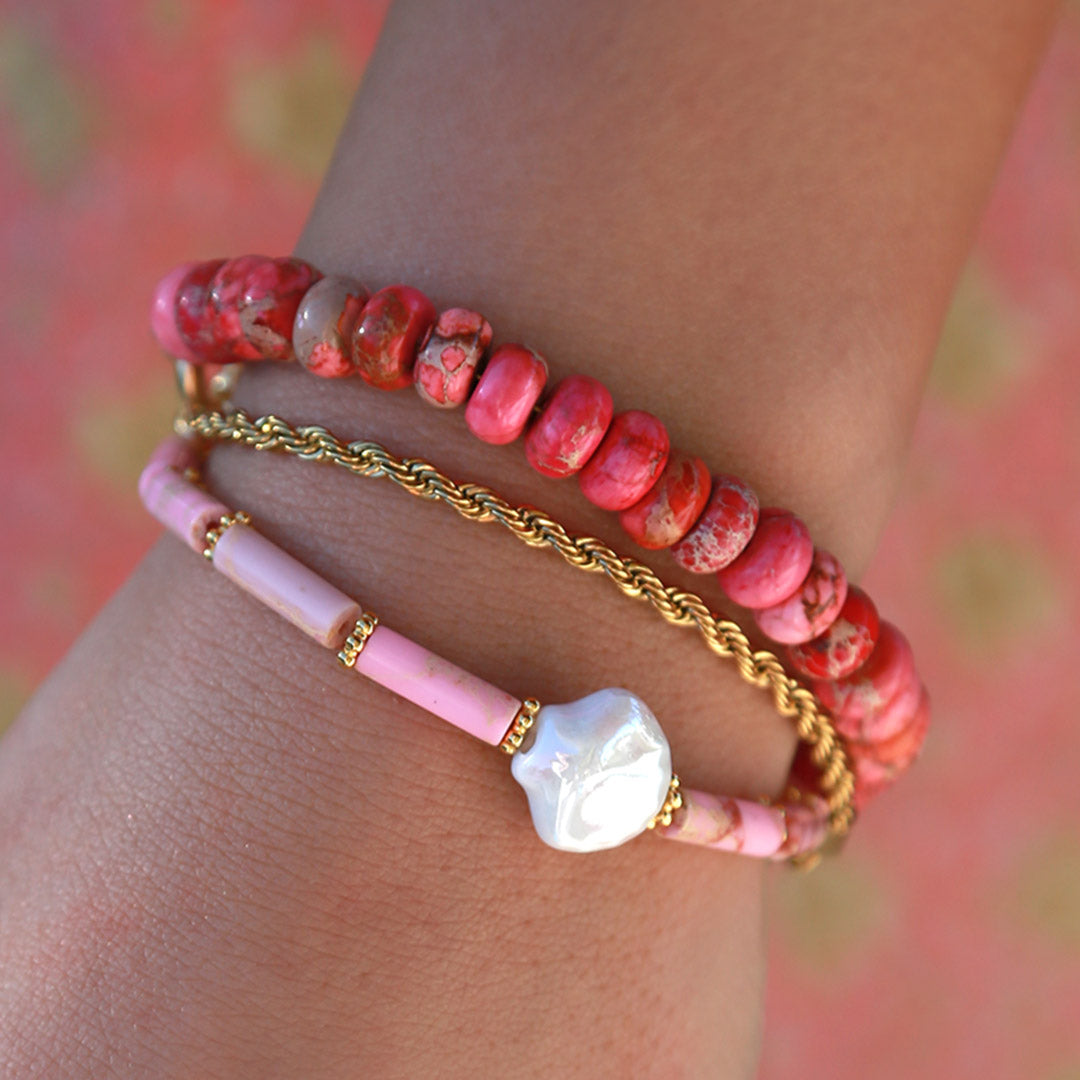 Armband shell pink