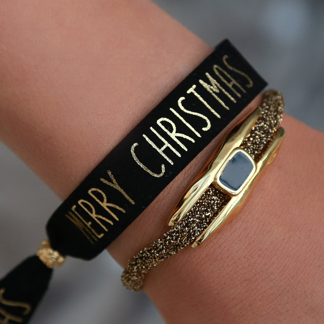 Armband frosty glitter gold
