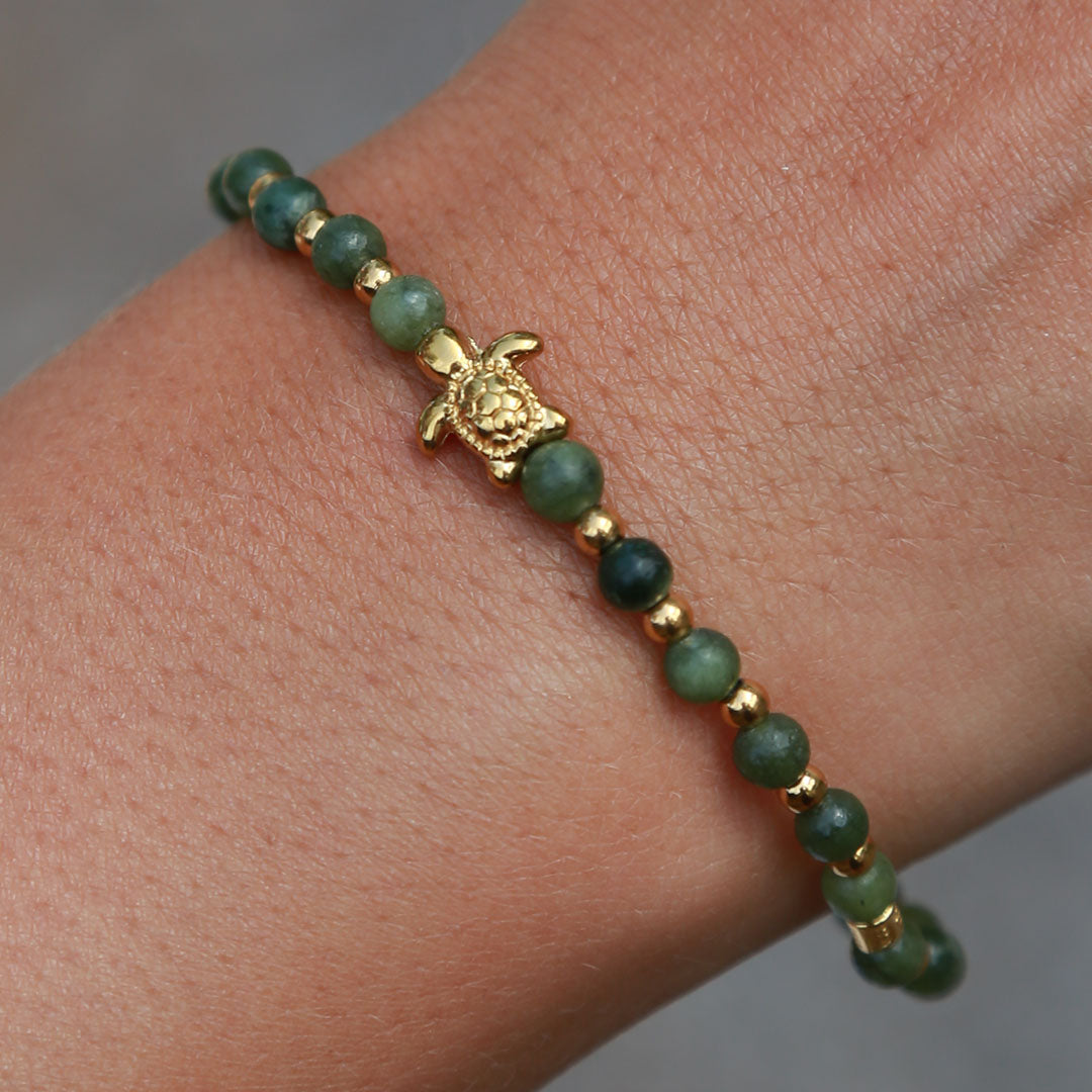 Armband gemstone turtle serpetine