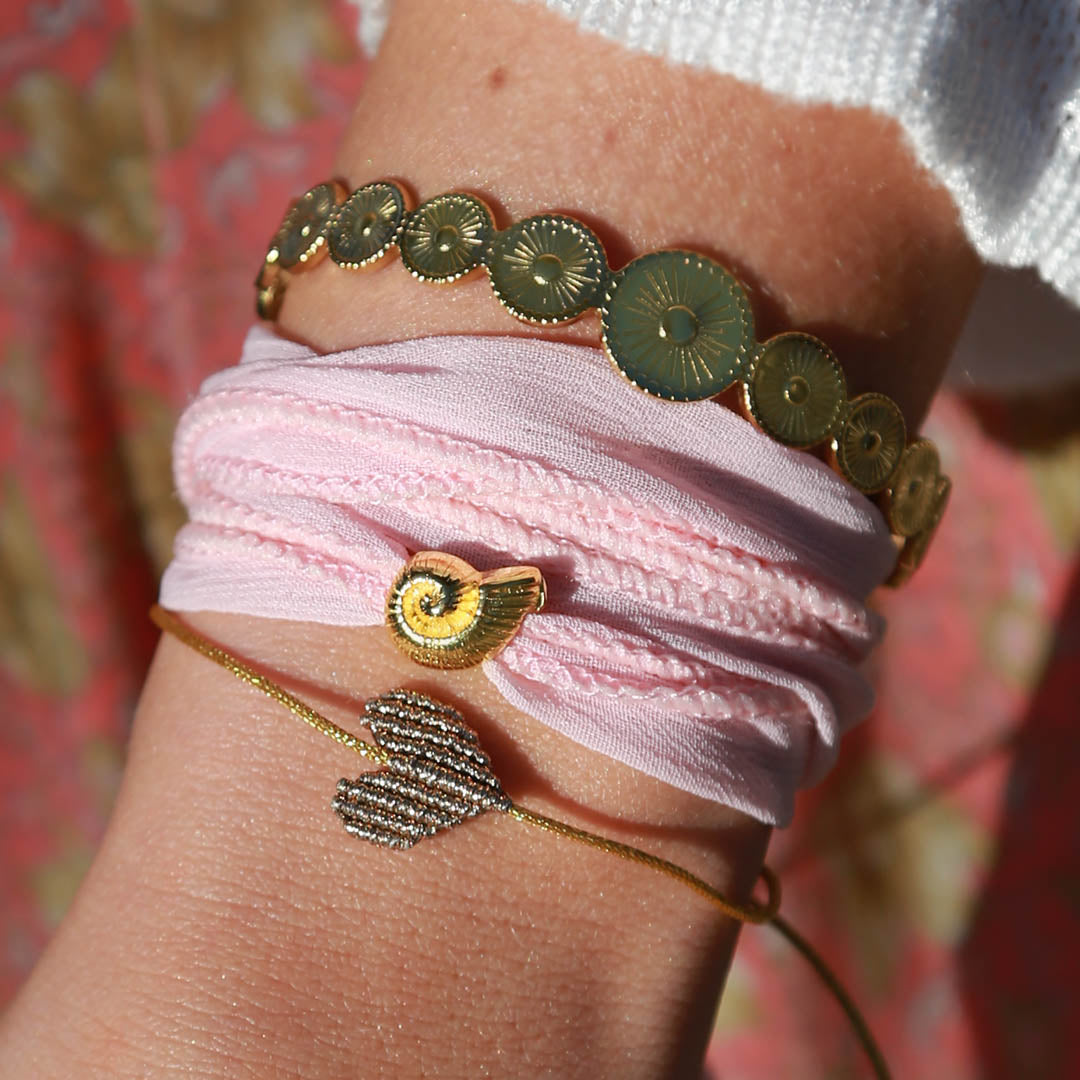 Armband Sari Wickel rosa