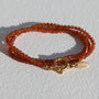 Bracelet à facettes en grenat vert