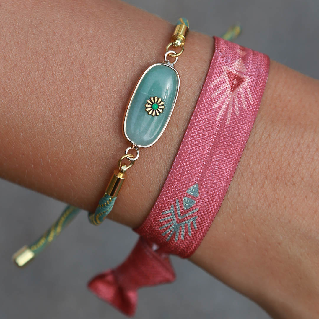 Bracelet bohème en pierre turquoise