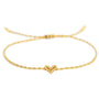 Love Ibiza heart armband twisted zilver