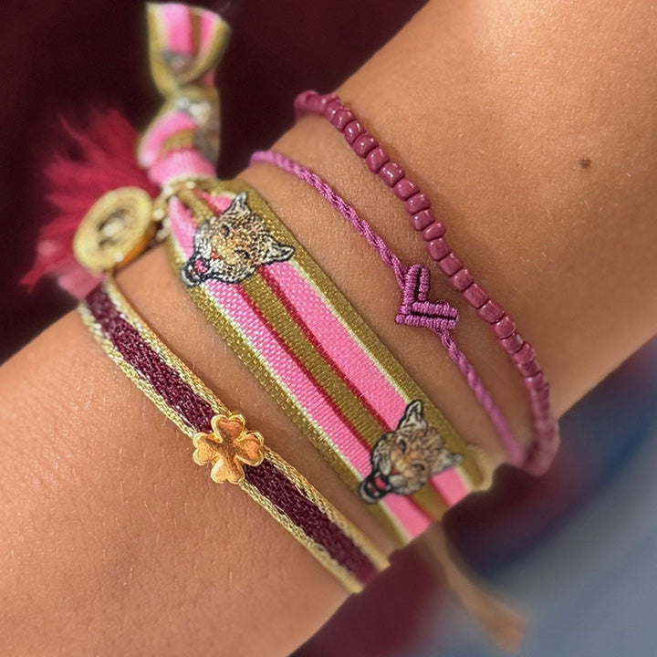 Armband klein hart magenta