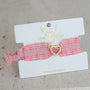 Armband heart ruffle bruin