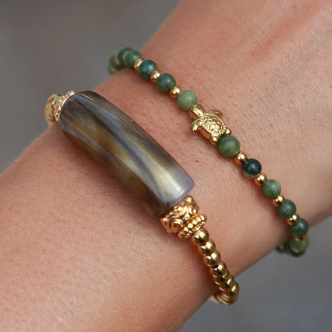Bracelet fin olive penne