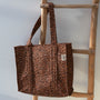 Blockprint schoudertas Indian black