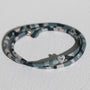 Camouflage armband hart goud