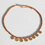 Collier Miyuki avec pièce d'or olive