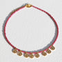 Collier Miyuki avec pièce d'or olive