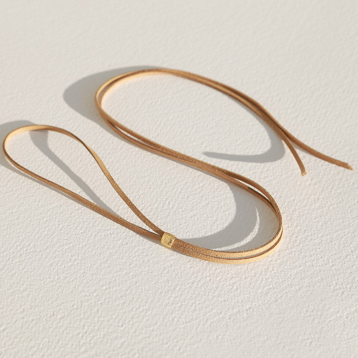 Choker Navajo beige goud