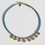 Collier Miyuki avec pièce d'or olive