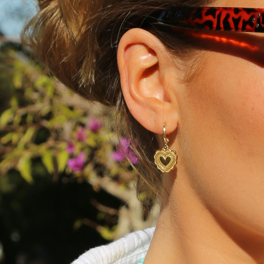 Ohrringe Herz gold