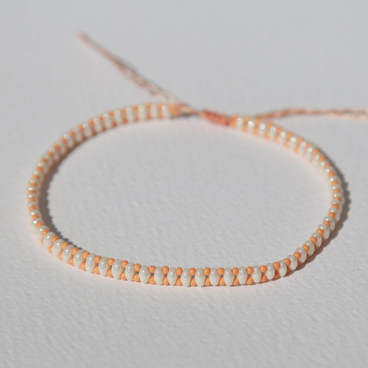 Enkelband Parel oranje style