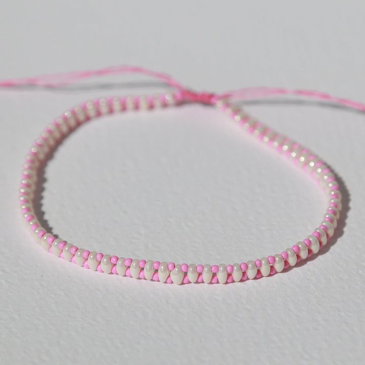 Enkelband Parel roze style