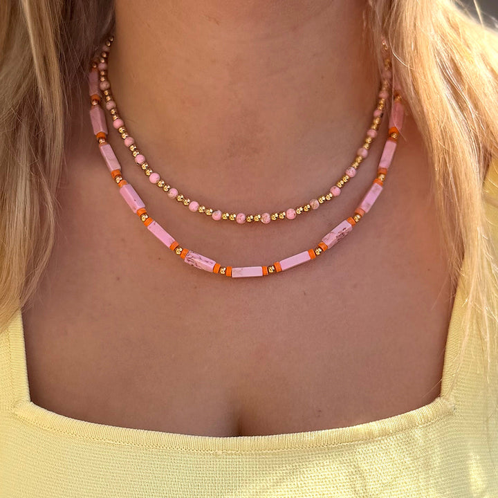 Ketting Maui roze