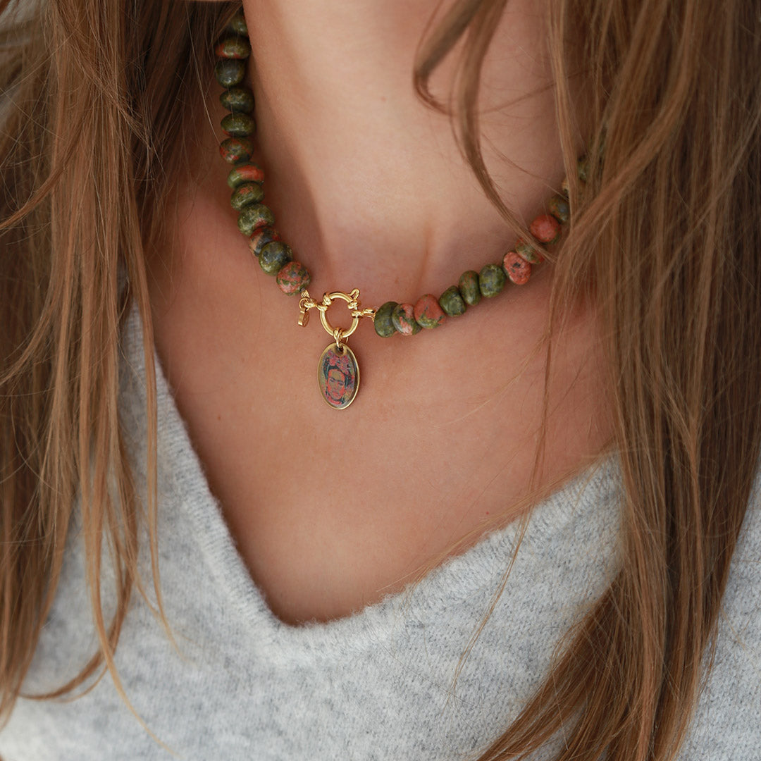 Ketting unakite frida