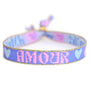 Geweven armband festival love