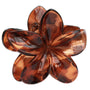 Barrette à cheveux fleur bordeaux
