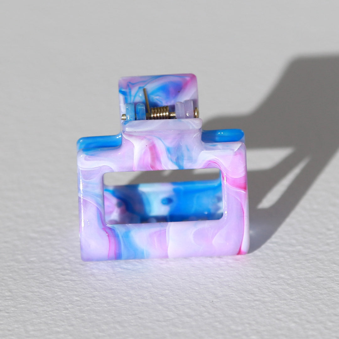 Haarklem swirl blauw small