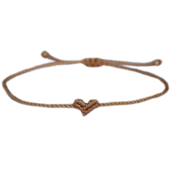 Love Ibiza heart bracelet taupe