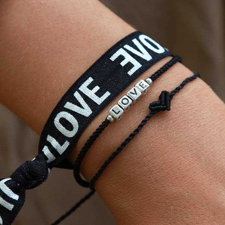 Armband klein hart zwart