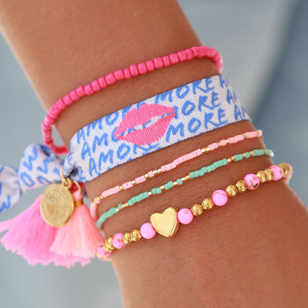 Armband Moraira rosa