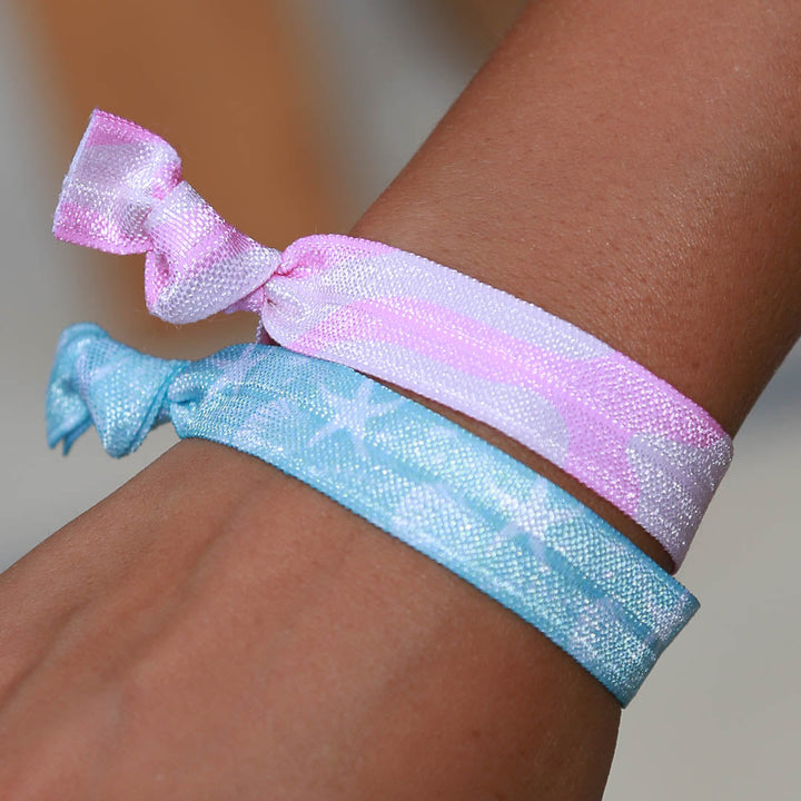 Ibiza elastiekjes pastel shells