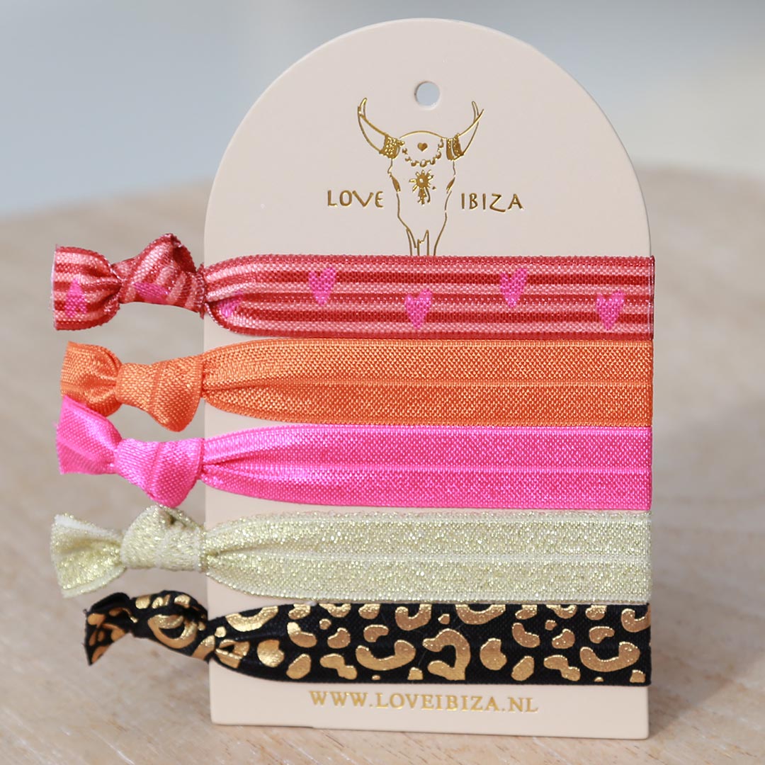 Ibiza elastiekjes Leopard love
