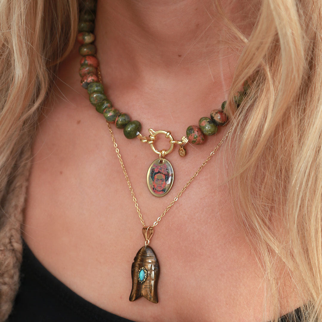Ketting unakite frida