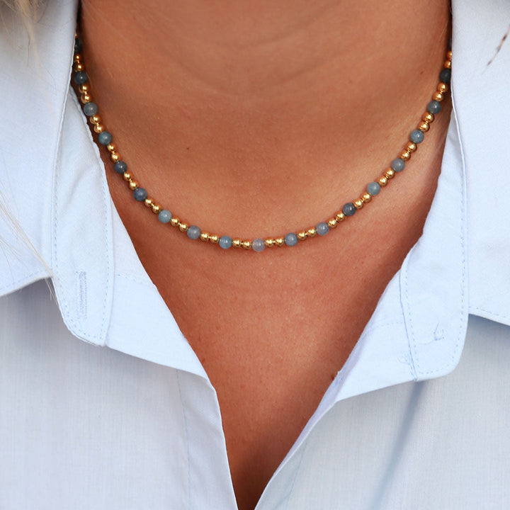 Ketting Moraira blauwe steen