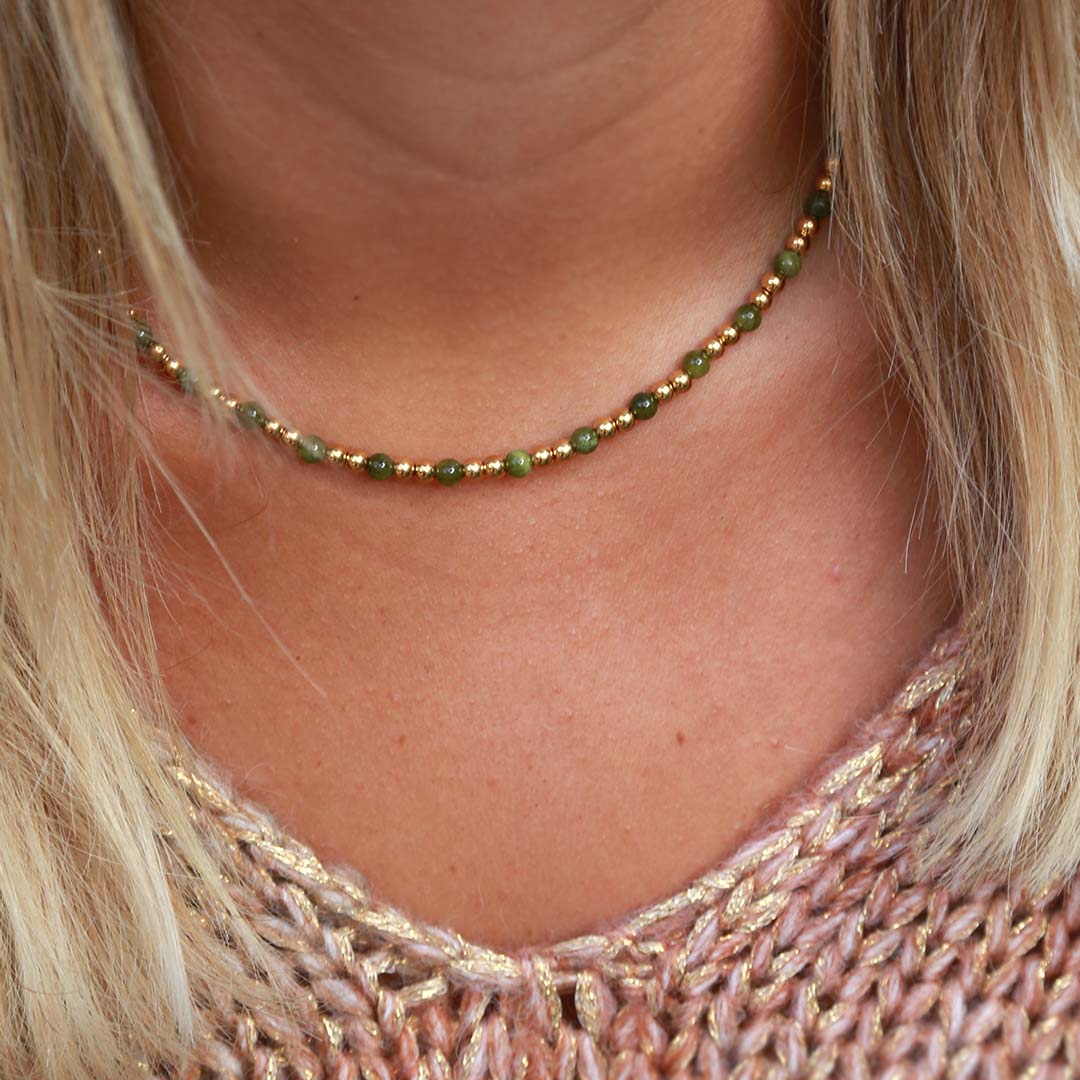 Collier en pierre d'olivier Moraira